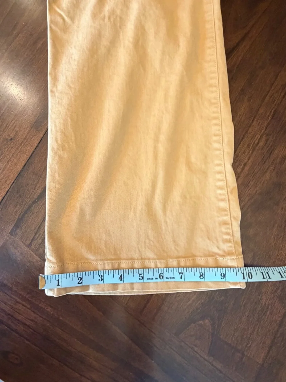 J. Crew Women's Sailor Slim Wide- Leg Cropped Chino Pant Muted Gold, Size 30 P